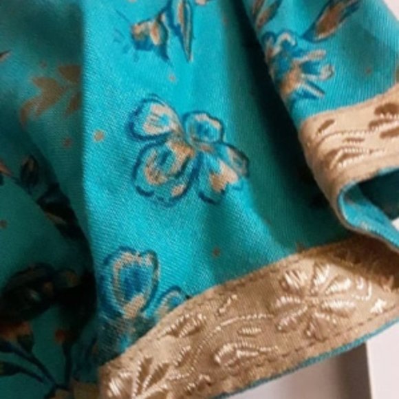 Vintage Light Baby Blue Long Boho Sarah Elizabeth - Picture 8 of 10